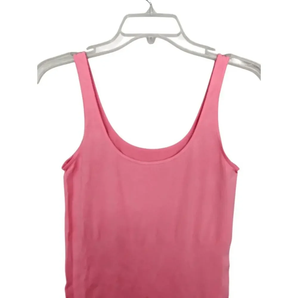 Compression Tank Cami Shapewear Seamless Bodycon Slip Size Small Pink